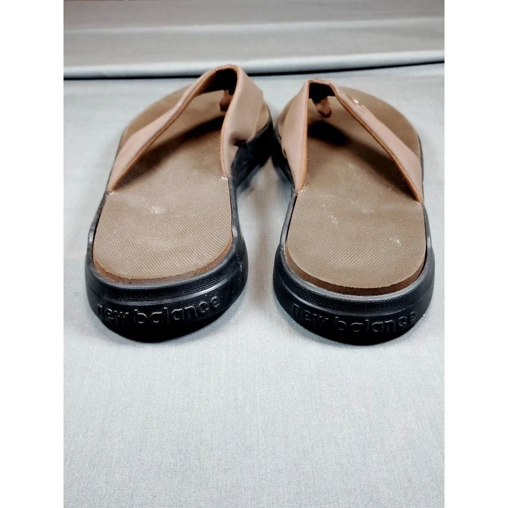 New Balance 340 V1 Men 12 Brown Black SMT340B1 Slide Sandals Comfort Flip Flops